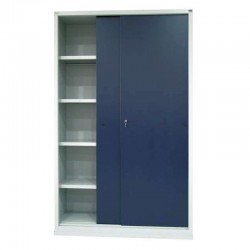 Armoire haute métallique à portes coullisante